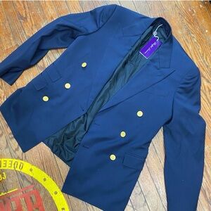 Polo by Ralph Lauren Navy Blazer with Gold Buttons